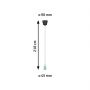 Paulmann Neordic PL78428 lampa wisząca 1x60 W zielona zdj.2