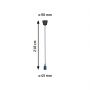 Paulmann Neordic PL78430 lampa wisząca 1x60 W ciemnoniebieska zdj.2