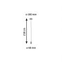 Paulmann Neordic PL78434 lampa wisząca 1x60 W aluminium zdj.2