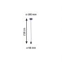 Paulmann Neordic PL78435 lampa wisząca 1x60 W granatowa zdj.2