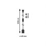Paulmann Neordic PL78436 lampa wisząca 1x20 W czarna zdj.2