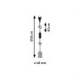 Paulmann Neordic PL78437 lampa wisząca 1x20 W aluminium zdj.2