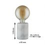 Paulmann Neordic PL79601 lampa stołowa 1x20 W szara zdj.2