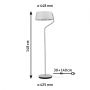 Paulmann Belaja PL79721 lampa stojąca 1x22 W chrom zdj.2