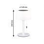 Paulmann Bartja PL94606 lampa stołowa 1x1.6 W biała zdj.2