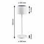 Paulmann Else PL94879 lampa stołowa 1x3.7 W biała zdj.2