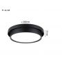 Paulmann Malik PL96780 plafon 1x13 W czarny zdj.2