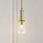 Quintiesse Kimrose QNKIMROSEMPBNB lampa wisząca 1x40 W mosiądz zdj.4