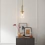 Quintiesse Kimrose QNKIMROSEMPBNB lampa wisząca 1x40 W mosiądz zdj.5