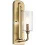 Quintiesse Kimrose QNKIMROSE1BNB kinkiet 1x40 W mosiądz zdj.1