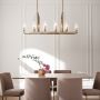 Quintiesse Kimrose QNKIMROSE10BNB lampa wisząca x40 W mosiądz zdj.7
