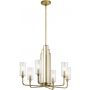 Quintiesse Kimrose QNKIMROSE6BNB lampa wisząca 6x40 W mosiądz zdj.1