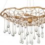 Quintiesse Laguna QNLAGUNA4P lampa wisząca 4x40 W złota zdj.2