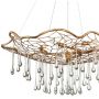 Quintiesse Laguna QNLAGUNA6P lampa wisząca 6x40 W złota zdj.2
