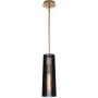 Quintiesse Linara QNLINARAPBK lampa wisząca 1x60 W czarna-mosiądz zdj.1