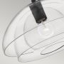 Quintiesse Lotus QNLOTUSPBLK lampa wisząca 1x60 W czarna-przezroczysta zdj.3