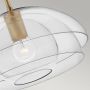 Quintiesse Lotus QNLOTUSPHBR lampa wisząca 1x60 W mosiądz-przezroczysta zdj.4