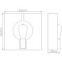 Quintiesse Ludlow QNLUDLOW1GR kinkiet 1x60 W grafitowy zdj.2