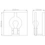 Quintiesse Ludlow QNLUDLOW1PN kinkiet 1x60 W nikiel zdj.2