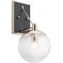 Quintiesse Marilyn QNMARILYN1 kinkiet 1x60 W przezroczysty-nikiel zdj.1