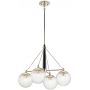 Quintiesse Marilyn QNMARILYN4 lampa wisząca 4x60 W nikiel zdj.1