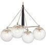 Quintiesse Marilyn QNMARILYN4 lampa wisząca 4x60 W nikiel zdj.2