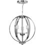Quintiesse Mondo QNMONDO3 lampa wisząca 3x3 W biała-chrom zdj.1