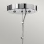Quintiesse Mondo QNMONDO8 lampa wisząca x3 W biała-chrom zdj.4