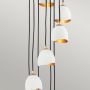 Quintiesse Nula QNNULA12P lampa wisząca x40 W biała-złota zdj.4