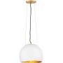 Quintiesse Nula QNNULA1P lampa wisząca 1x100 W biała-złota zdj.1