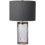 Quintiesse Reno QNRENOSMOKEAB lampa stołowa 1x60 W mosiądz zdj.1