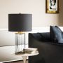 Quintiesse Reno QNRENOSMOKEAB lampa stołowa 1x60 W mosiądz zdj.4