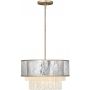 Quintiesse Reverie QNREVERIE4PCPG lampa wisząca 4x40 W złota-szary/popielaty zdj.1