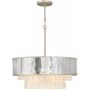 Quintiesse Reverie QNREVERIE8PCPG lampa wisząca x40 W złota-szary/popielaty zdj.1
