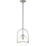 Quintiesse Somerset QNSOMERSETPCBN lampa wisząca 1x60 W przezroczysta-nikiel zdj.1
