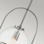 Quintiesse Somerset QNSOMERSETPCBN lampa wisząca 1x60 W przezroczysta-nikiel zdj.4