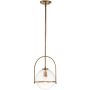 Quintiesse Somerset QNSOMERSETPCHB lampa wisząca 1x60 W mosiądz-przezroczysta zdj.1