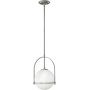 Quintiesse Somerset QNSOMERSETPOBN lampa wisząca 1x60 W mleczna-nikiel zdj.1