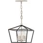 Quintiesse Stinson QNSTINSON4PMBK lampa wisząca 4x60 W czarna-nikiel zdj.1