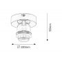Rabalux Bottom 1301 lampa podsufitowa 1x60 W chrom zdj.2