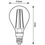 Rabalux Filament-Led 2015 żarówka 1x6 W e14 zdj.2