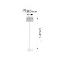 Rabalux Anastasia 2633 lampa stojąca 1x60 W brązowa zdj.2