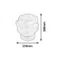 Rabalux Floresta 2676 lampa stołowa 1x15 W pomarańczowa zdj.2