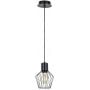 Rabalux Belano 3539 lampa wisząca 1x40 W czarna zdj.1