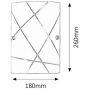 Rabalux Phaedra 3697 kinkiet 1x60 W biały-wzór zdj.2
