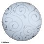 Rabalux Harmony 3852 plafon 1x60 W biały-chrom-wzór zdj.1