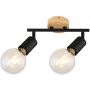 Rabalux Pablo 3977 lampa podsufitowa 2x40 W czarna zdj.1