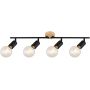 Rabalux Pablo 3979 lampa podsufitowa 4x40 W czarna zdj.1