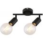 Rabalux Lamar 3987 lampa podsufitowa 2x40 W czarna zdj.1
