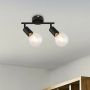 Rabalux Lamar 3987 lampa podsufitowa 2x40 W czarna zdj.3